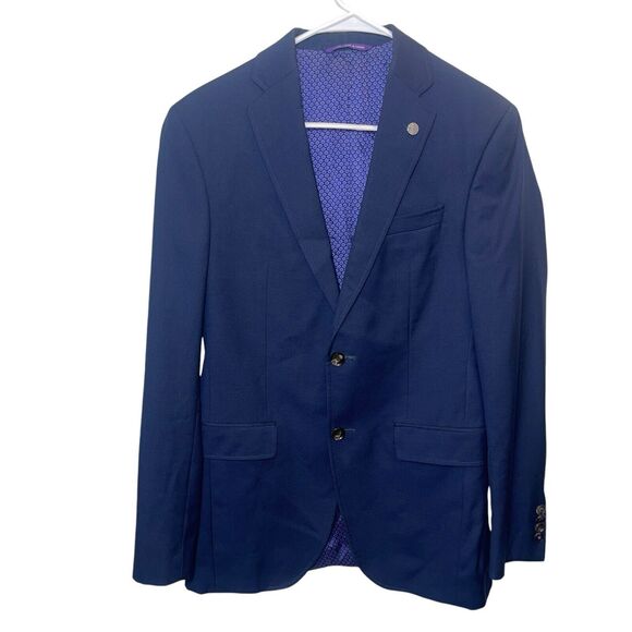 TED BAKER London Endurance Trevi Blazer Sports  Jacket Wool Men’s Sz 36R - Picture 1 of 9